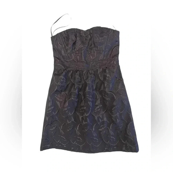 American Eagle Outfitters Black Floral Sleeveless Mini Cocktail Dress Size 0 - Picture 5 of 10